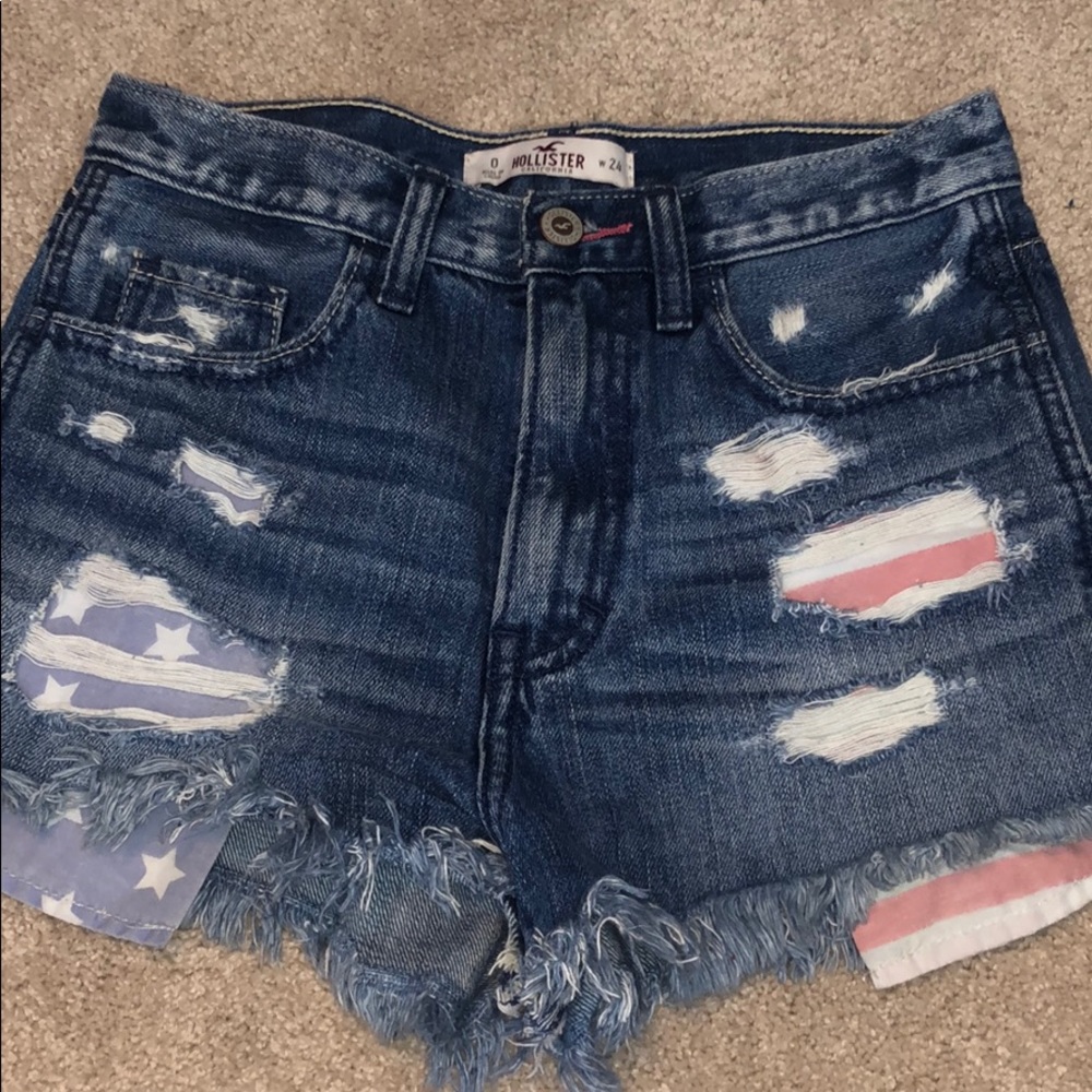Hollister 4th of July jean shorts!!